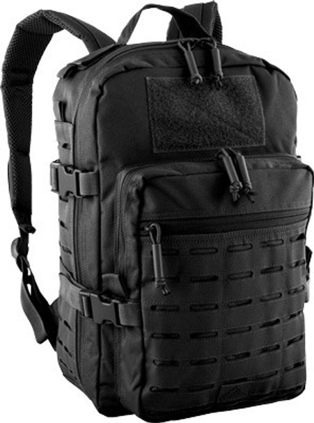 W/LASER-CUT MOLLE WEBB BLACKRED ROCK TRANSPORTER DAY PACK 