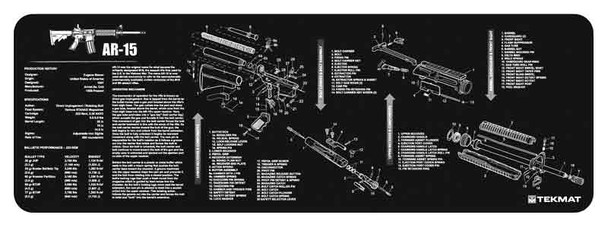 12"X36" AR-15 BLACKTEKMAT ARMORERS BENCH MAT 