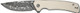 G10/DAMASCUS LINER LOCKCIVIVI KNIFE MERIT 3.28" IVORY 