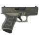 Glock 43 Gen 4 "Revolution Engraved Colonial Brown" Subcompact Handgun 9mm Luger 6rd Magazines (2) 3.41" Barrel USA