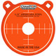 Champion Center Mass AR500 8" Gong Pistol Steel Targets Orange