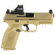 FN 509 Midsize MRD Handgun 9mm Luger 17rd Magazines (2) 4" Barrel FDE with Holosun Red Dot