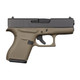 Glock 43 Subcompact Handgun 9mm Luger 6/rd Magazines (2) 3.4" Barrel OD Green Frame Black Slide Austria