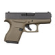 Glock 43 Subcompact Handgun 9mm Luger 6/rd Magazines (2) 3.4" Barrel OD Green Frame Black Slide Austria
