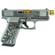 Glock 43x Custom "Liberty or Death" Subcompact Handgun 9mm Luger 10/rd Magazines (2) 4" Gold Barrel Austria