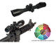 Leapers UTG AccuShot SWAT IE Rifle Scope - 3-12x44mm AO 36-Color Mil-Dot Reticle 34-8.4' FOV 3.3-2.8" ER Matte