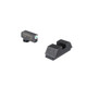 Ameriglo Optics Compatible Tritium Handgun Sight Set for Glock Flat Black .295? Rear 1L Tall Green with White .220? Front