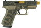 Glock 43X "Revolution" Gold Barrel Colonial Brown Handgun 9mm Luger 10rd Magazines(2) 3.4" Barrel Accessory Rail USA Made