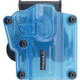 Bulldog Max Multi-Fit Polymer Holster w/ Paddle-Transparent Blue RH