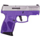 Taurus GC2 Handgun 9mm Luger 12rd Magazine 3.2" Barrel Stainless Steel Slide/Dark Purple Grip