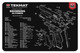 TekMat 11x17 Gun Cleaning Mat- Browning Hi Power