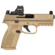 FN 509 Midsize MRD Handgun 9mm Luger 15rd Magazines (2) 4" Barrel FDE NMS with Holosun Red Dot