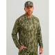 Nomad Mirage Long Sleeve Camo Crew Shirt Mossy Oak Bottomland L