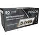 Fiocchi Hyperformance Defense Handgun Ammunition 5.7x28mm 40gr PT 1750 fps 50/ct