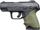 Hogue HandAll Beavertail Grip Sleeve Ruger Security 9 Compact - OD Green