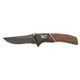 Browning Buckmark Hunter Liner Lock Knife Hardwood Scales - Large - 3-1/2" Blade Black
