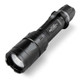 Police Security Flashlights Trac Tact Rechargeable LED Flashlight 1000 Lumens Black