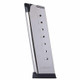 Mec-Gar 1911 Govt Handgun Magazine with Plastic Removable Buttplate & Follower .45 ACP HT Stainless Steel 8/rds High Cap