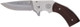KNIFE 3" FOLDER W/WOOD GRIPSS&W KNIFE MODEL 325 REVOLVER 