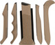 RUBBER FLAT DARK EARTHHOGUE AR-15 M-16 MODULAR GRIP 