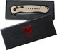 AUTO 3" D2 FDE/STNWSH BLK BLDCOBRATEC DIABLO SIDE BUTTON 