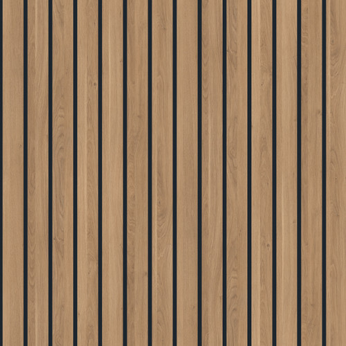 Brown Cuneo Oak Wood Slat Wall Panel