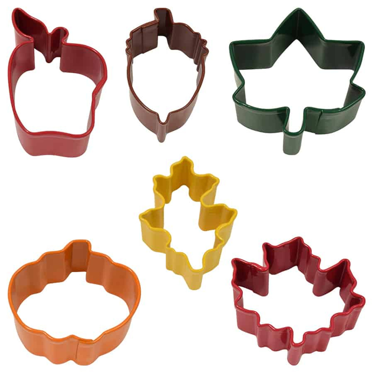 Mini Cookie Cutter Set, 6 Piece Autumn Leaf Little Obsessed