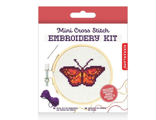 Mini Cross Stitch Embroidery Butterfly Kit Little Obsessed