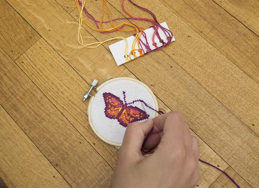 Mini Cross Stitch Embroidery Butterfly Kit Little Obsessed