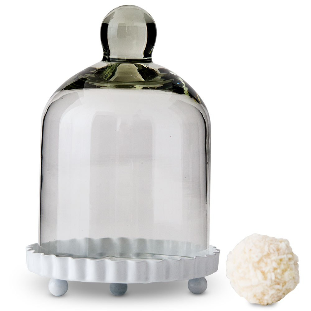 Small Glass Bell Jar With White Base Little Obsessed