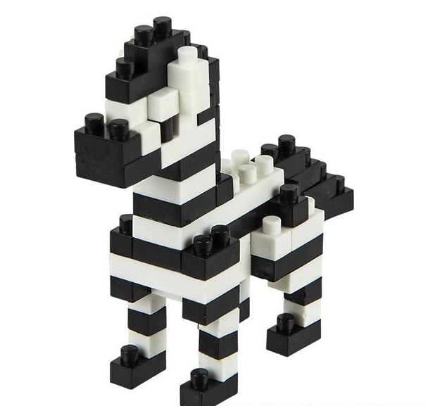 Mini Blocks - Zebra - Little Obsessed