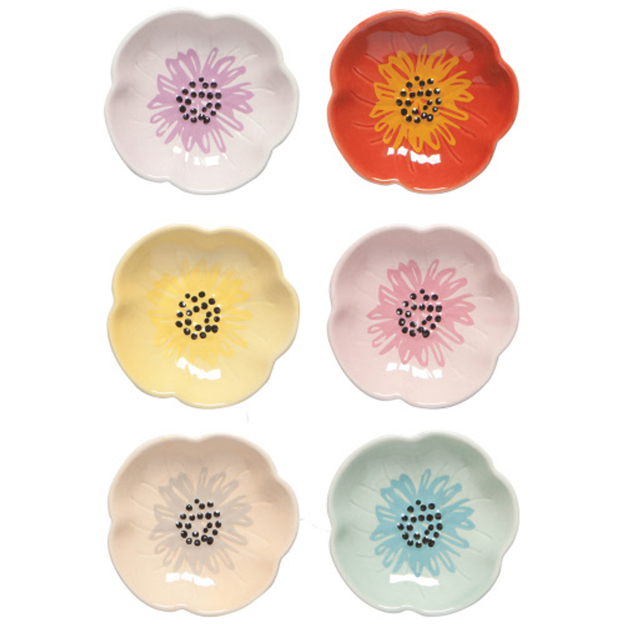 Bungalow Rose Ceramic Pinch Bowls Set Of 6, Small Bowls For Dipping -  Cooking Prep & Charcuterie Board Bowls, Soy Sauce Dish, Multicolor Handmade  Decorative Serving Dishes