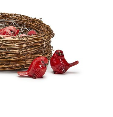 Holiday Cardinal - Statuetta Natalizia Da Appendere A Forma Di Cardinale Rosso, In Resina 10,8 Cm