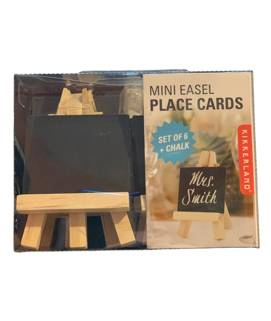 Kikkerland Mini Easel Place Cards 6 Set