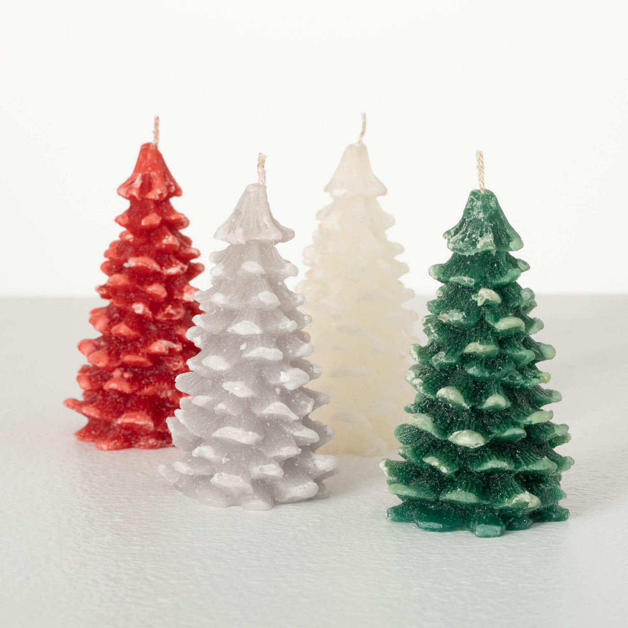 Small Holiday Tree Candles, Set of 4 Little Obsessed
