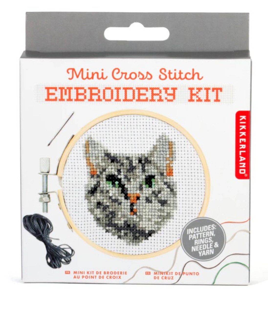 Kids Cross Stitch Kit, Cat Cross Stitch Kit, Embroidery for Kids, Beginner  Cross Stitch, DIY Stitch Kit, Cat Embroidery, Beginner Stitch Kit 