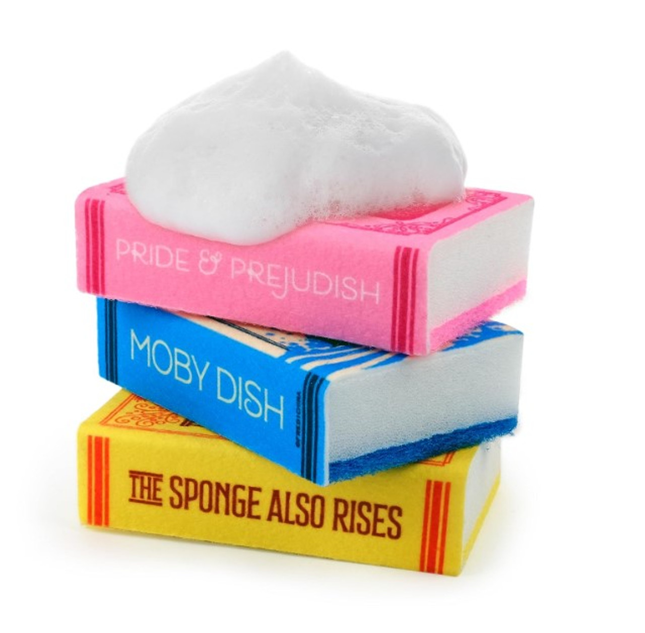 Neat and Novel Literary Book Sponges, Set of 3 Little Obsessed