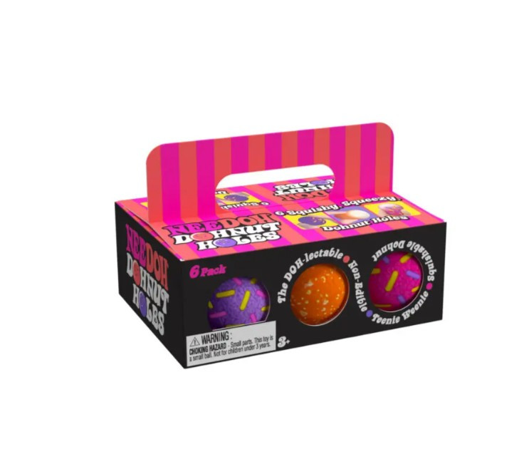 Splodge Nessabounds ボックスセット Donut Holes Teenie Needoh, Set of 6 - Little Obsessed