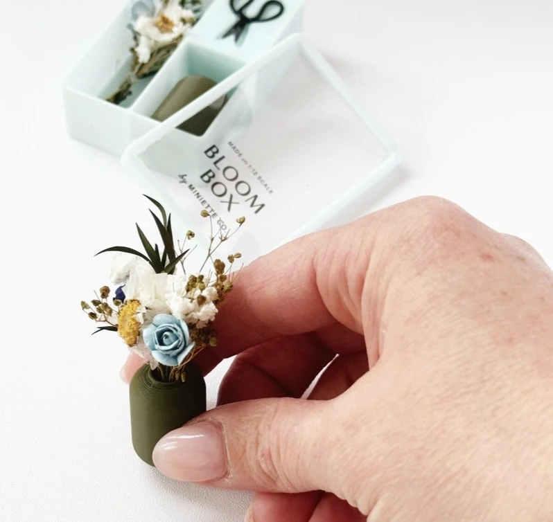 Mini Blue Box Miniature Blue Wildflower Bloom Box - Little Obsessed