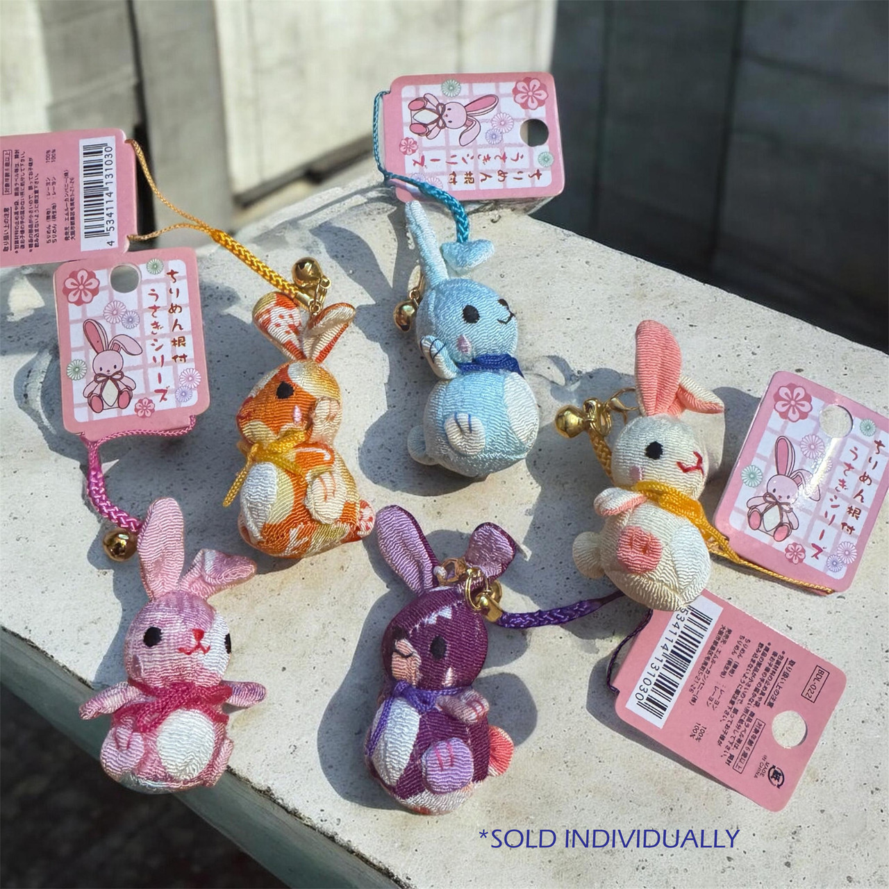 ちゃんみな B級 MINI BALENTINE BAG CHARM Mini Rabbit Plush Bag Charm - Little Obsessed