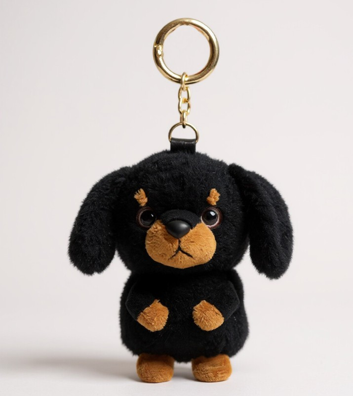 Dachshund Plushie Keychain - Little Obsessed