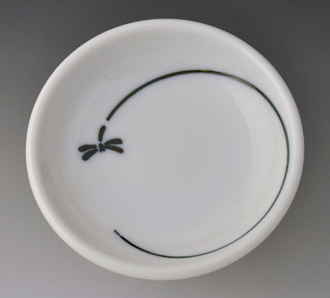 Dragonfly Mini White Condiment Dish Little Obsessed