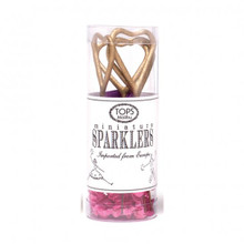 Mini Gold Heart Sparklers, Pack of 4 Mini Gold Heart Sparklers, Pack of 4