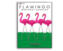 Pink Flamingo Cake Candles, Set of 4