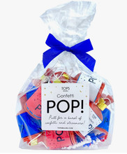 Red, White & Blue Confetti Pop Poppers, Bag of 12