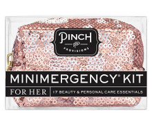Minimergency Kit For Her - Sequin Rose Gold  Minimergency Kit For Her - Sequin Rose Gold