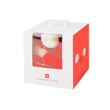 Red & White Pom-Pom String Lights Red & White Pom-Pom String Lights