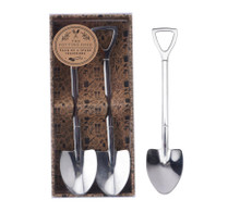 Garden Spade Teaspoons, Set of 2