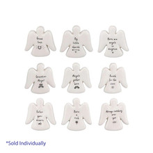 Tiny Ceramic Angel Token - Assorted  Tiny Ceramic Angel Token - Assorted