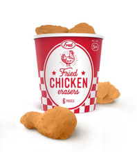 Fried Chicken Erasers, 6 pcs. Fried Chicken Erasers, 6 pcs.